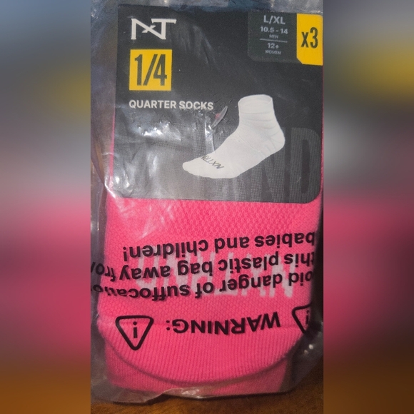 NXTRND Pink Quarter Football Socks - Picture 2 of 3
